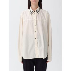 BARENA Women's Embroidered Collar Cotton Shirt Women WHITE Shirts